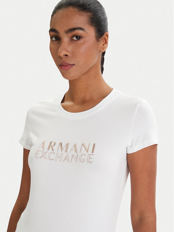 Armani Exchange Armani Exchange T-Shirt XW001837 AF16294 U0002 Bílá Slim Fit