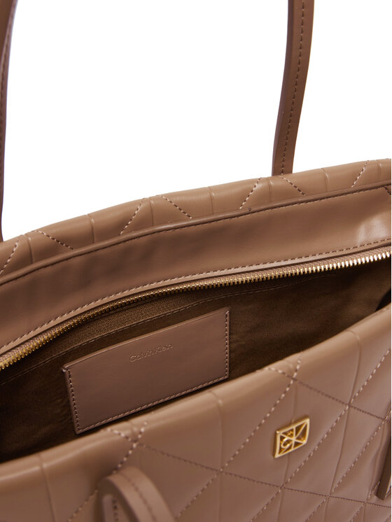 Calvin Klein Calvin Klein Rankinė Quilted Small Tote LV04F3325G Smėlio