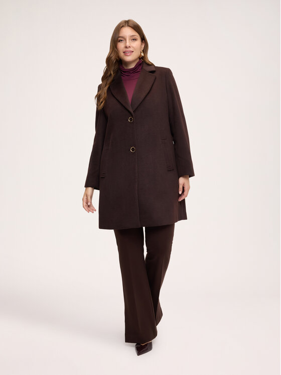 Fiorella Rubino Fiorella Rubino Cappotto invernale 0046T100402N022 Marrone Regular Fit