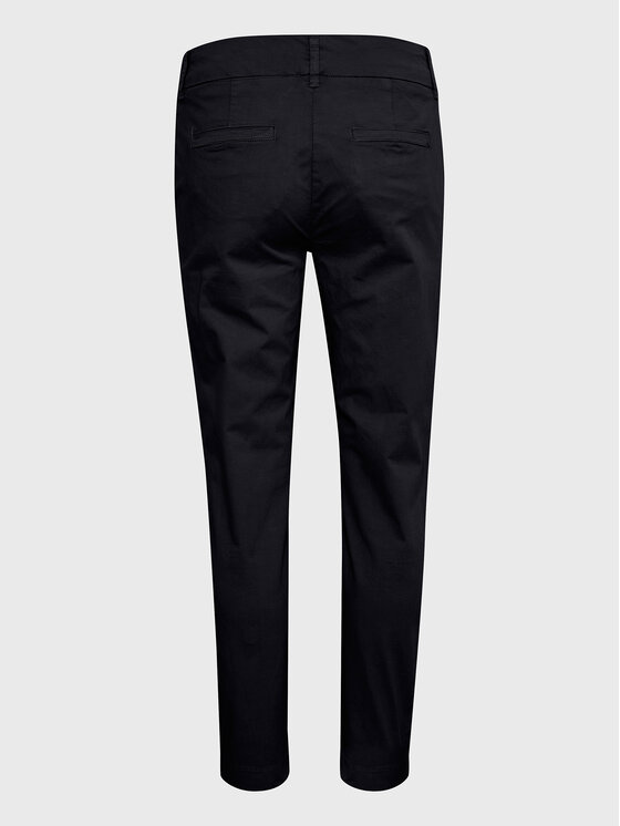 Part Two Part Two Bavlnené nohavice Soffys 30305570 Tmavomodrá Regular Fit