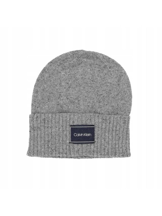Calvin Klein Calvin Klein Čepice CZAPKA NEPS BEANIE MID GREY Šedá
