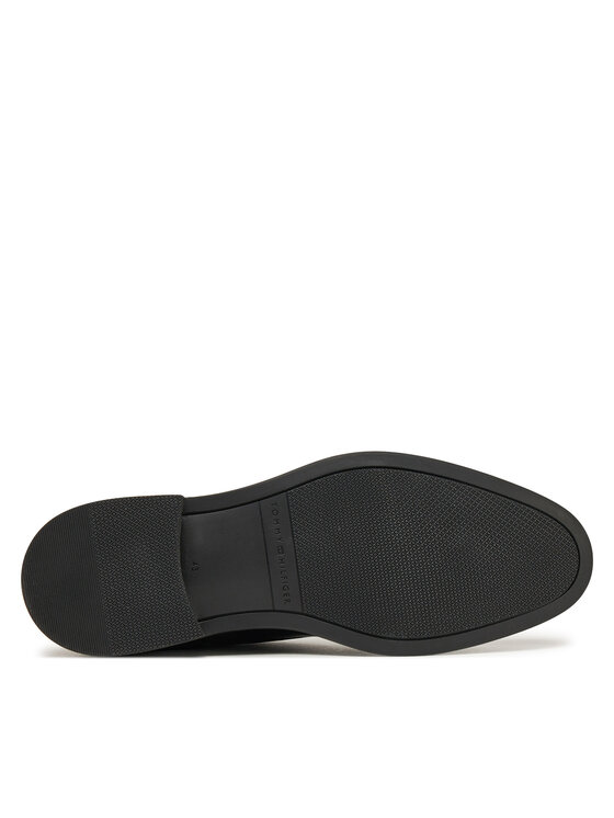 Tommy Hilfiger Tommy Hilfiger Poltopánky Core Hilfiger Leather Shoe FM0FM05375 Čierna