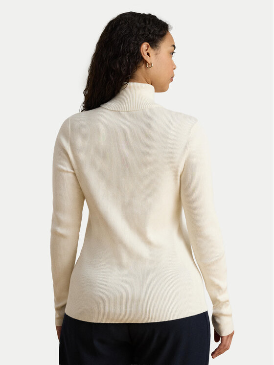LAUREN RALPH LAUREN LAUREN RALPH LAUREN Bluză cu gât 200B22258001 Crem Slim Fit