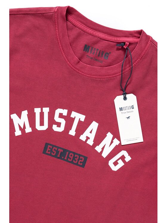 Mustang Mustang T-shirt ALEX C PRINT Rosso Regular Fit