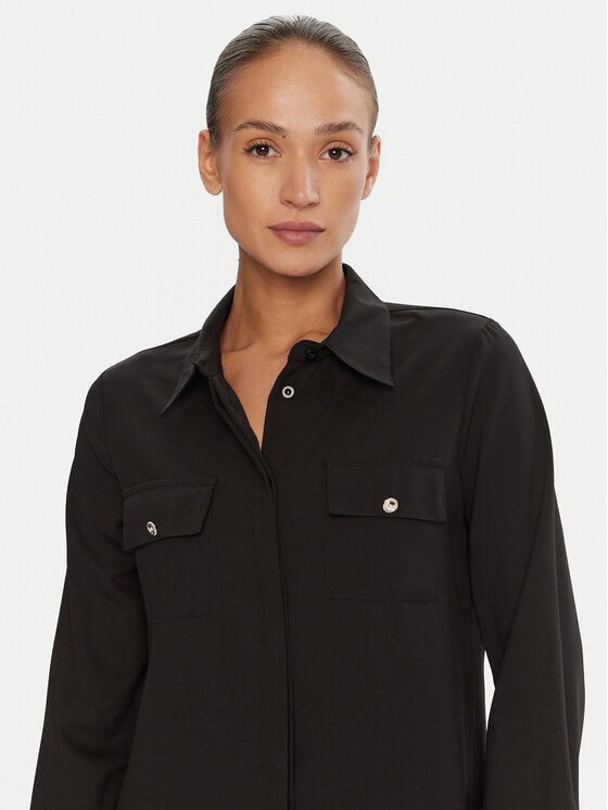 Rinascimento Rinascimento Риза CFC0125777003 Черен Regular Fit