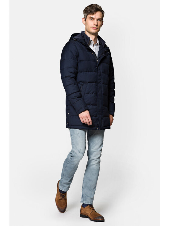Lancerto Lancerto Kurtka puchowa Copenhagen KU097222000004 Granatowy Regular Fit