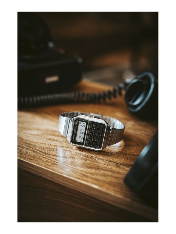 Casio Casio Zegarek CA-500WE-1AEF Srebrny