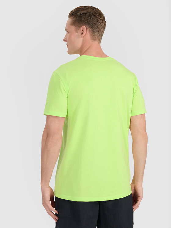 4F 4F T-Shirt CHILLY WAVES Zielony Regular Fit