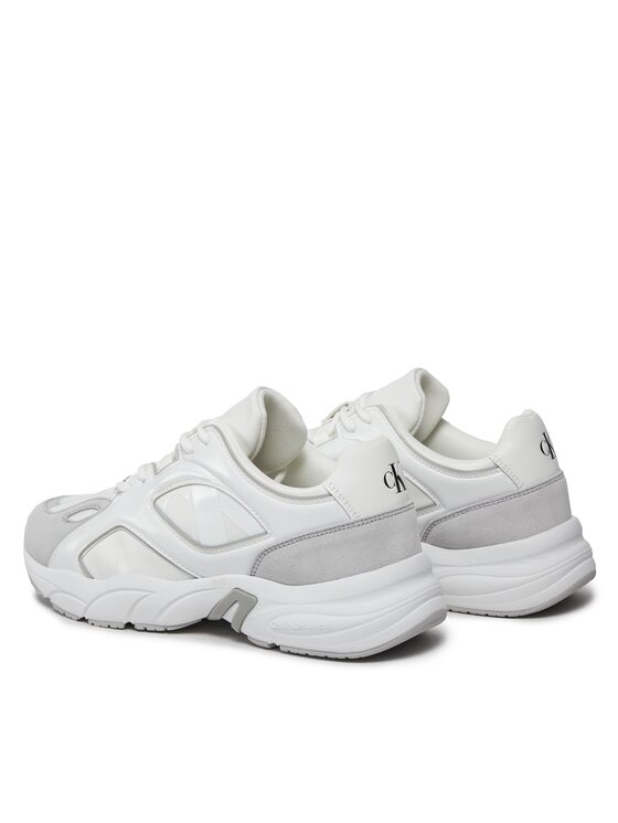 Calvin Klein Jeans Calvin Klein Jeans Sneakersy Retro Tennis Low Lace Mix Nbs Lu YW0YW01312 Biela