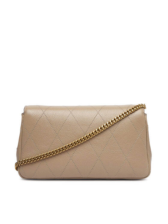 Tory Burch Tory Burch Soma Quilted Chain Wallet 186041 Krēmkrāsas