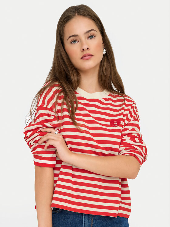 ONLY ONLY Majica Livina 15359682 Crvena Regular Fit