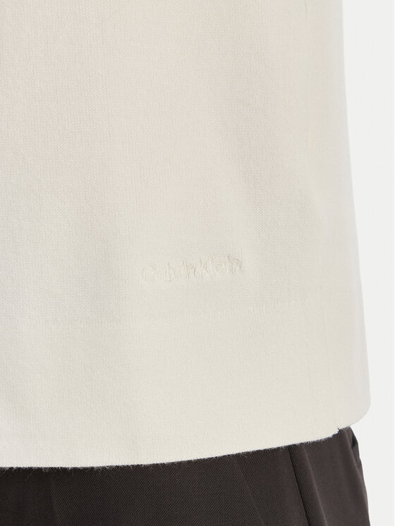 Calvin Klein Calvin Klein Majica LV147E303G Écru Regular Fit
