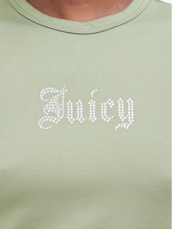 Juicy Couture Juicy Couture Marškinėliai JCWCT226326 Chaki Slim Fit