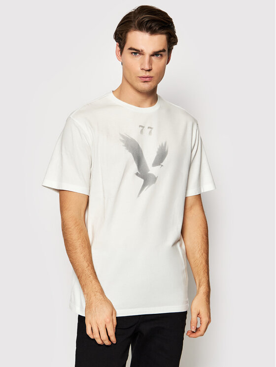 American Eagle American Eagle T-särk 016-0181-5464 Valge Regular Fit