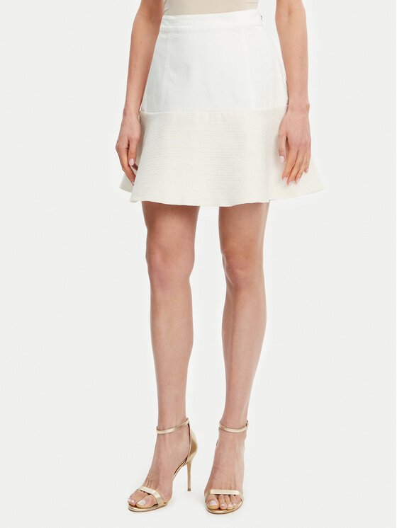 Spódnica mini Guess, Rozmiar L, Écru, W5GD87 WH610