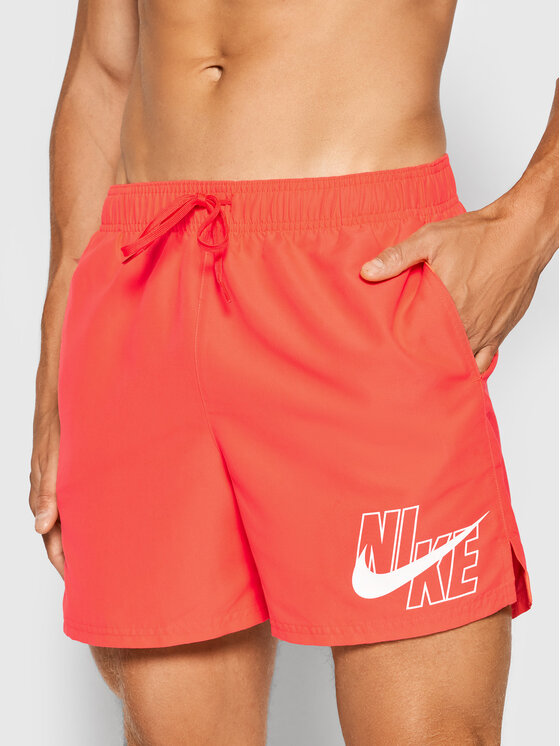 Nike Short de bain Logo Lap 5 NESSA566 Rouge Standard Fit