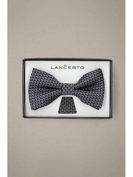 Lancerto Lancerto Komplet mucha i poszetka Mucha Granatowa MU090126000010 Granatowy