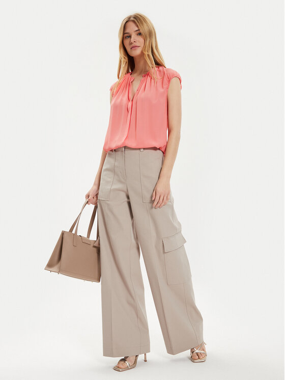 BOSS Boss Halenka Berika 50491355 Růžová Regular Fit