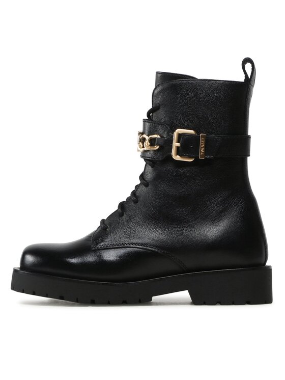 TWINSET TWINSET Μποτάκια 232TCP060 Μαύρο