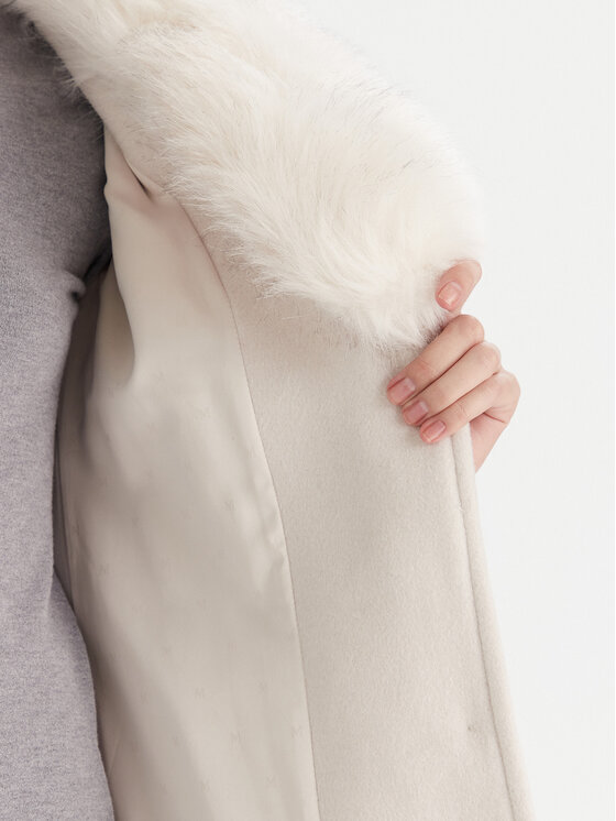 Marciano Guess Marciano Guess Вовняне пальто 5BGL26 1799Z Écru Regular Fit