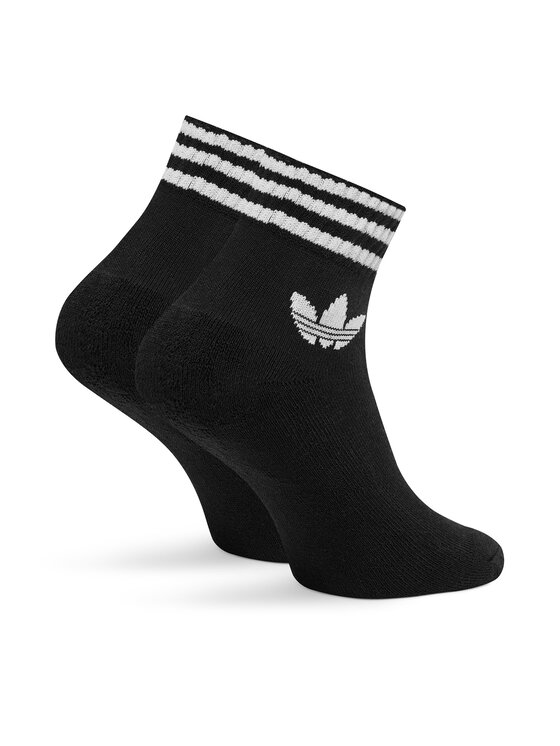 adidas adidas Σετ 3 ζευγάρια ψηλές κάλτσες unisex 3-Stripes JV7436 Μαύρο