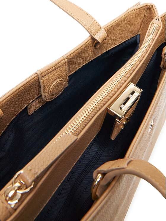 Tommy Hilfiger Tommy Hilfiger Ročna torba Th Her Tote AW0AW17191 Rjava