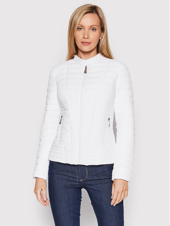Guess Guess Demisezoninė striukė Vona W2YL1I W6NW2 Balta Slim Fit