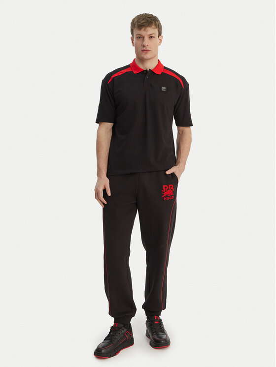 HUGO HUGO Polokošile Dunios_RB 50559650 Černá Regular Fit