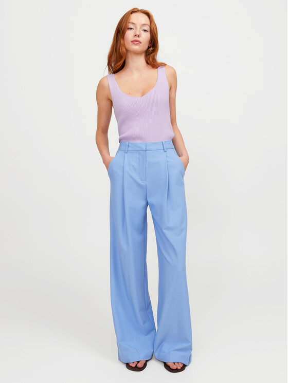 JJXX Riidest püksid Ellis 12248958 Sinine Wide Leg | Modivo.ee
