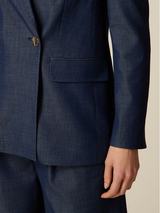 Oltre Oltre Giacca di transizione R080R002567N034 Blu Slim Fit