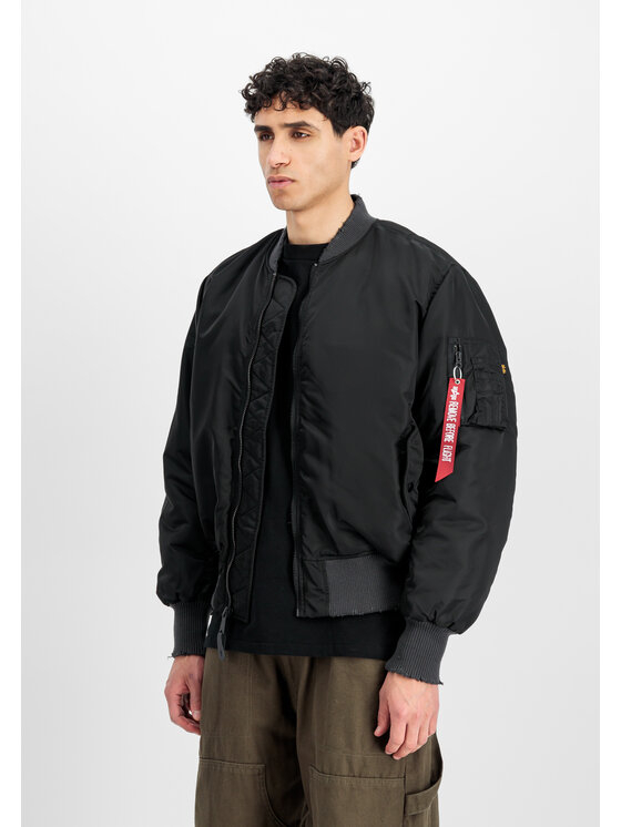 Alpha Industries Alpha Industries Kurtka bomber MA-1 Distressed Bomber Jacket Czarny Core Fit