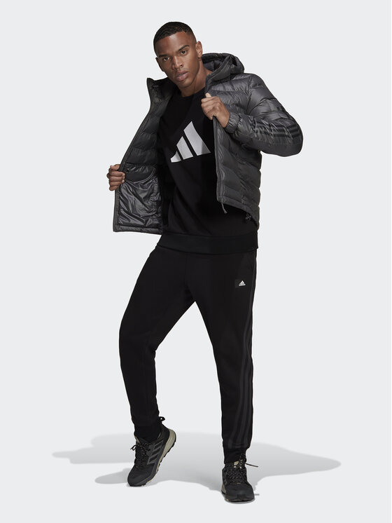 adidas adidas Ziemas jaka 3-Stripes Sdp Badge Of Sport GV5330 Pelēks Standard Fit