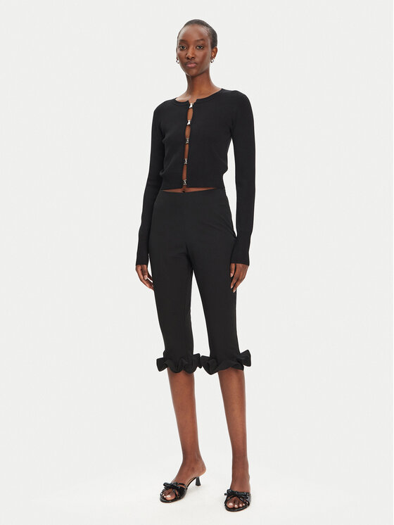 ROTATE ROTATE Capri hlače 113809100 Črna Slim Fit
