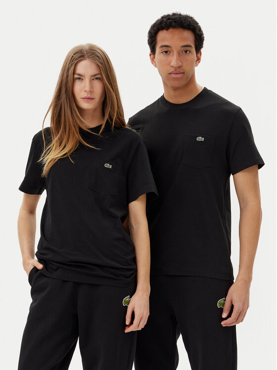 Lacoste Lacoste T-Shirt TH2827 Czarny Regular Fit