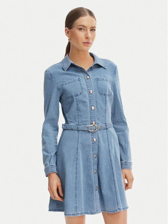 Morgan Morgan Džinsa kleita 261-RODEX Zils Slim Fit