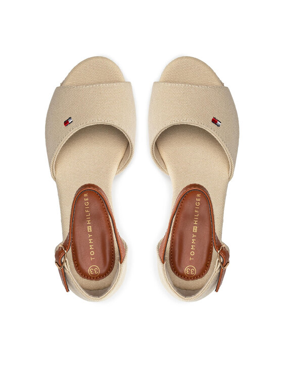 Tommy Hilfiger Tommy Hilfiger Espadryle Rope Wedge Sandal T3A7-32185-0048 M Beżowy