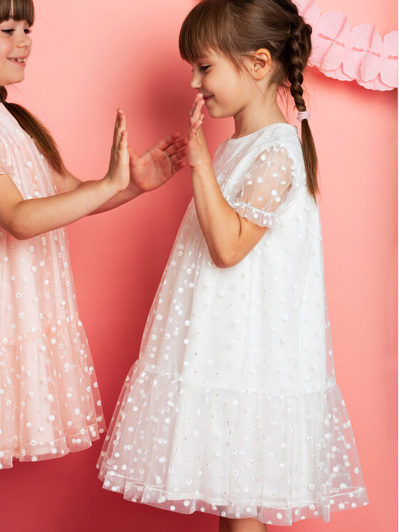 minimi minimi Sukienka elegancka 10/23 Écru Loose Fit