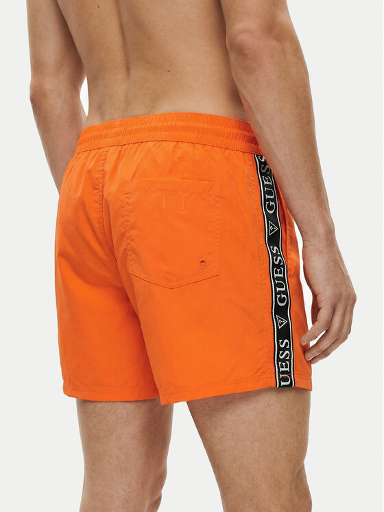 Guess Guess Plavecké šortky F6GT00 WN162 Oranžová Regular Fit