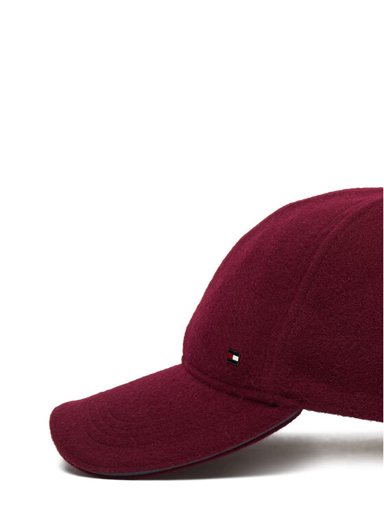 Tommy Hilfiger Tommy Hilfiger Καπέλο Jockey Dc Wool 6 Panel AM0AM14851 Μπορντό