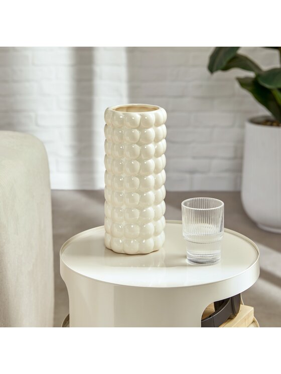 MIAhome MIAhome Wazon ceramiczny BAGEL Biały