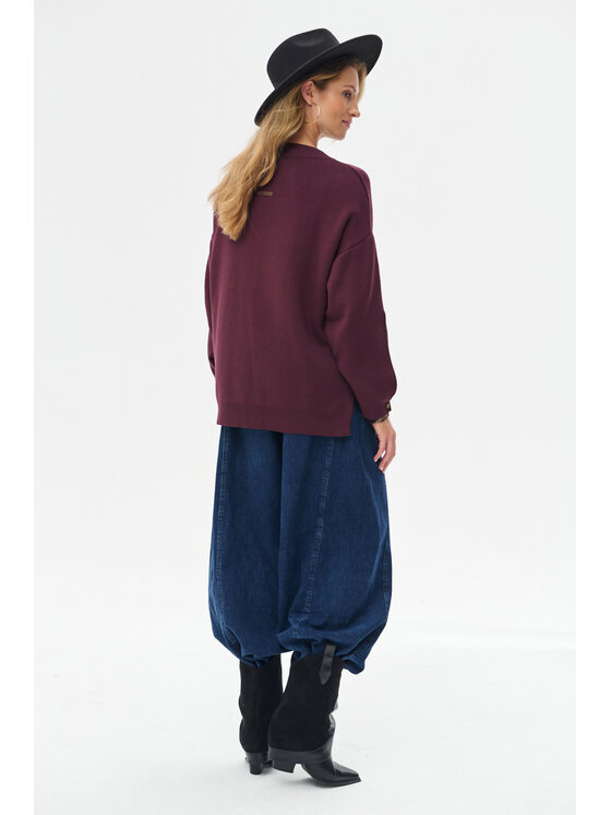 blue shadow blue shadow Sweter Celeste 2 Fioletowy Regular Fit