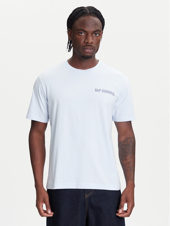 Gap Gap T-Shirt 768925-01 Modrá Regular Fit