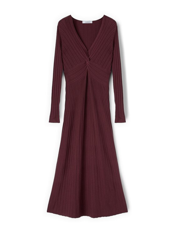 Motivi Motivi Vestito da giorno 7620W001532N036 Bordeaux Flared Fit