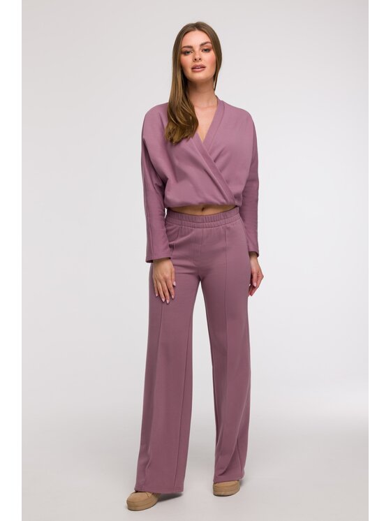 BeWear BeWear Spodnie dresowe B296 Fioletowy Comfortable Fit