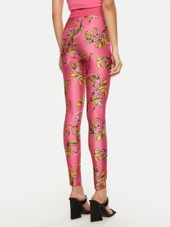 Versace Jeans Couture Versace Jeans Couture Legginsy 78HAC101 Różowy Slim Fit