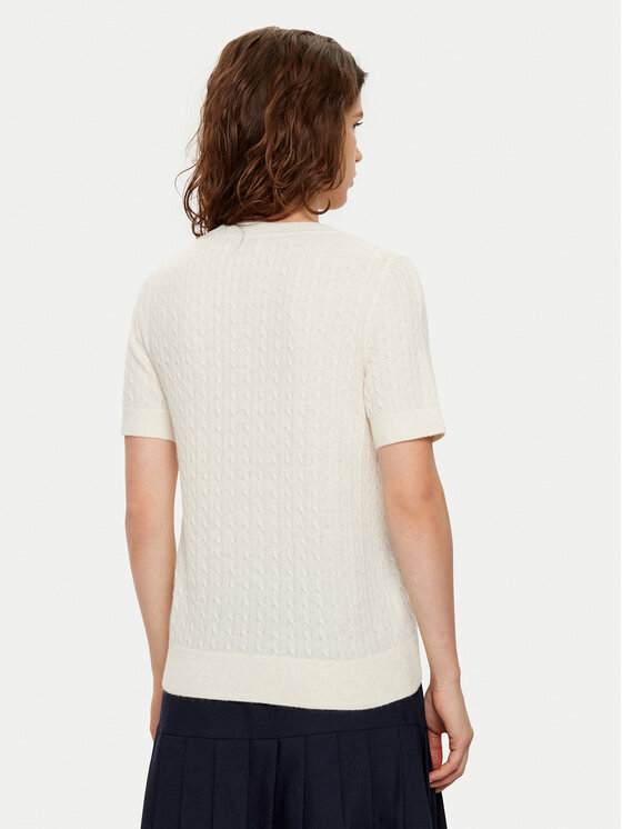 Tommy Hilfiger Tommy Hilfiger Kardigán WW0WW43958 Ekru Regular Fit