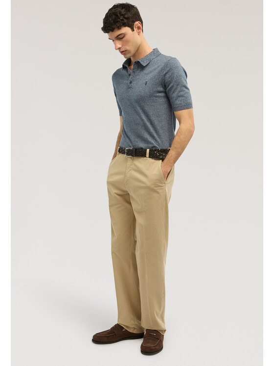 Trussardi Trussardi Spodnie materiałowe P709M400136N012 Kremowy Regular Fit