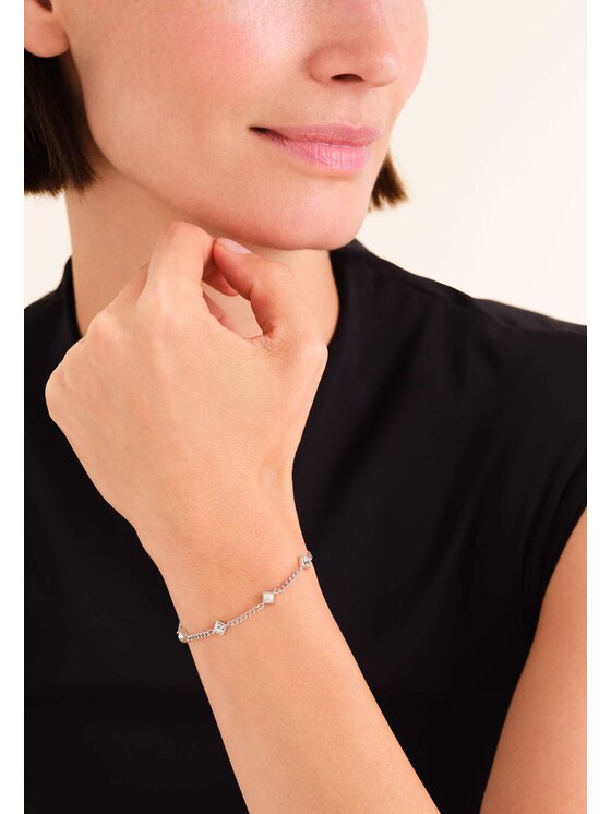 Rosefield Rosefield Bransoletka Playful Diamonds Srebrny