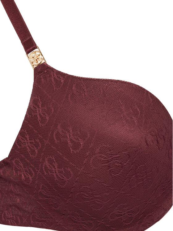 Guess Guess Бюстгальтер push-up O5RC12 KCLB0 Бордовий
