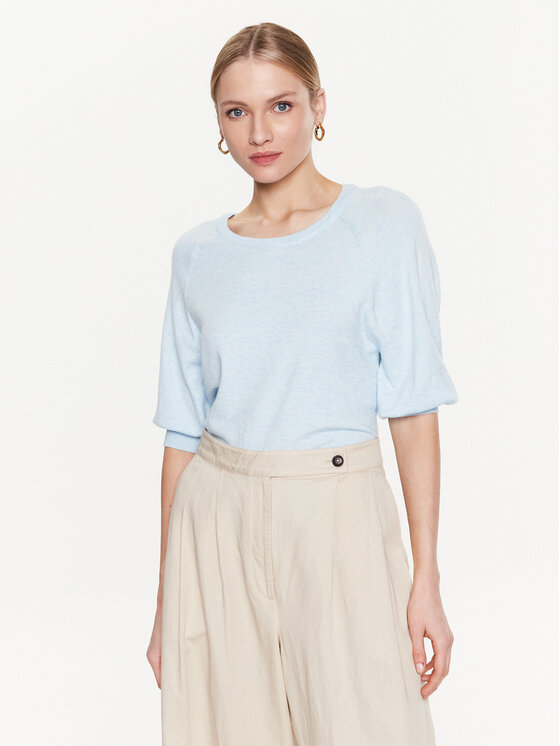 Moss Copenhagen Moss Copenhagen Μπλουζάκι 17527 Γαλάζιο Basic Fit